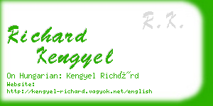 richard kengyel business card